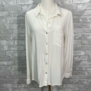Rielle White Button Down Shirt